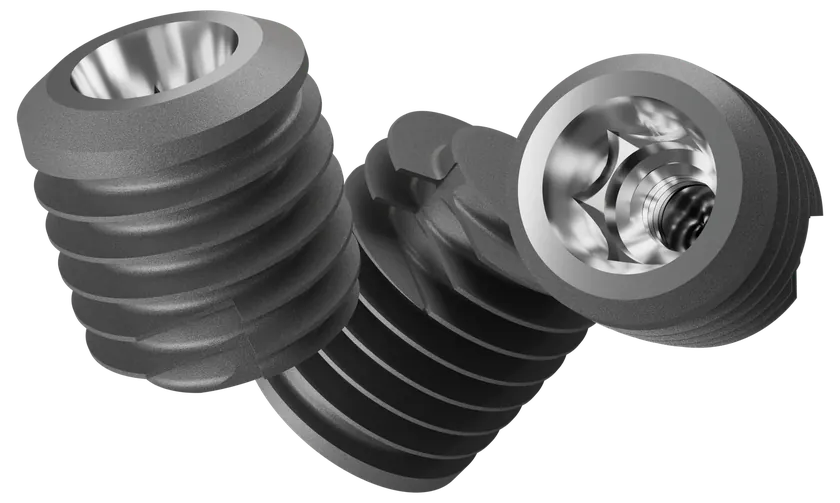 Implant Swiss short implants, bone level and tissue level